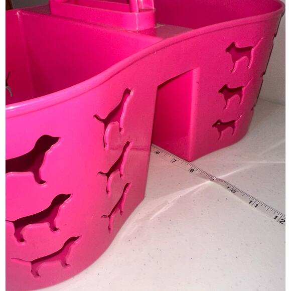 Victorias Secret Pink Dog Graphic Shower Storage Caddie - Picture 3 of 6